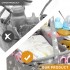 EB2048 - Kono Baby Nappy Caddy Organiser With Storage - Star Print Grey